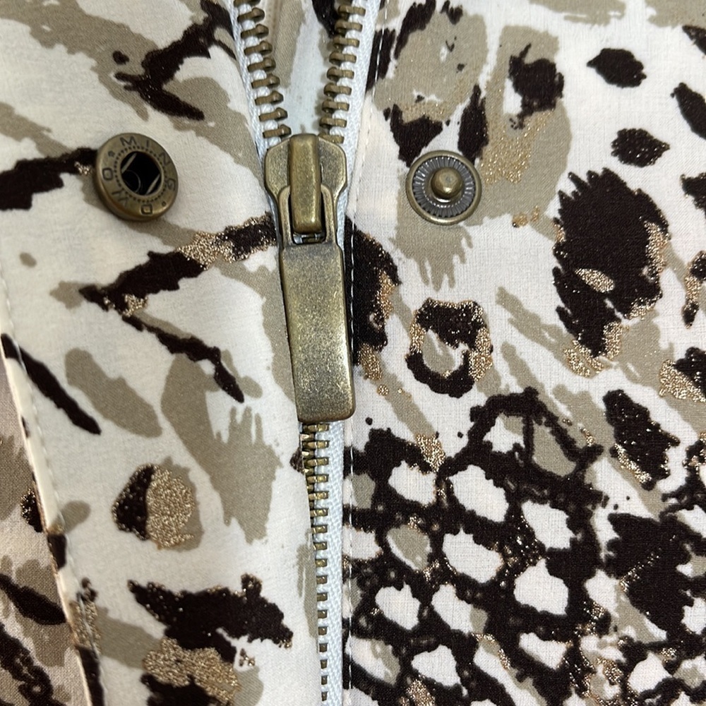 Chico's Zenergy Animal Print Jacket Size Large/12/Chico's 2 - Picture 7 of 11